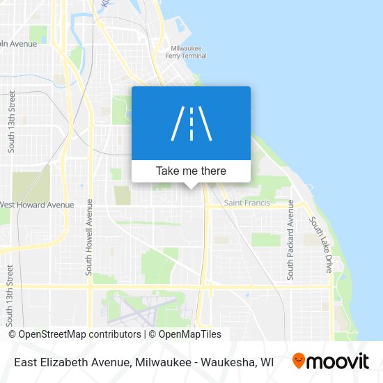 East Elizabeth Avenue map