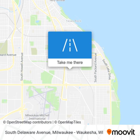 South Delaware Avenue map