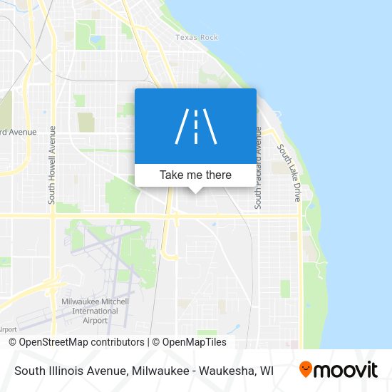 South Illinois Avenue map