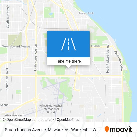 South Kansas Avenue map
