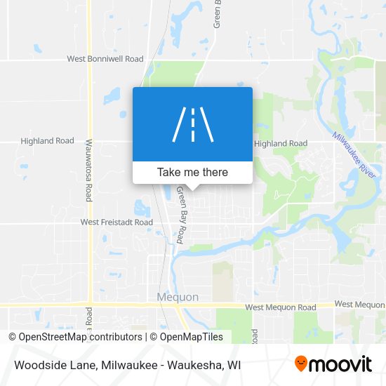 Woodside Lane map