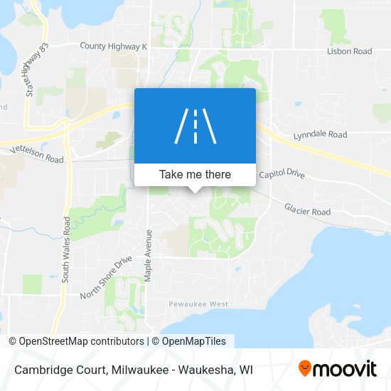 Mapa de Cambridge Court