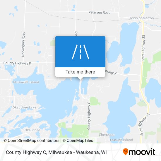 County Highway C map