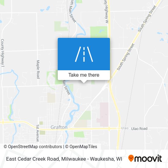 Mapa de East Cedar Creek Road