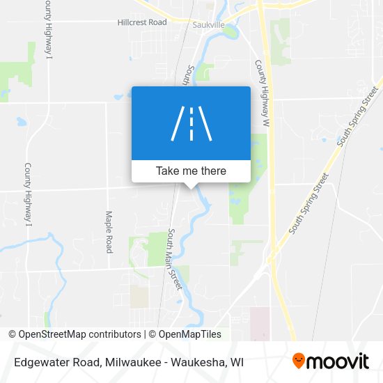 Edgewater Road map