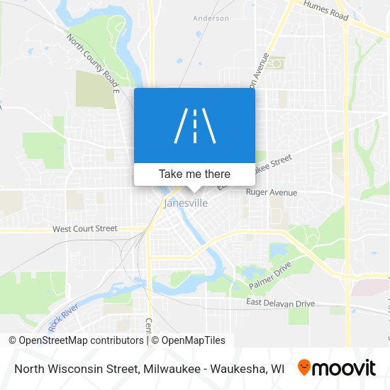 North Wisconsin Street map