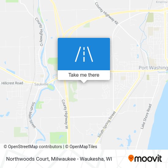 Northwoods Court map