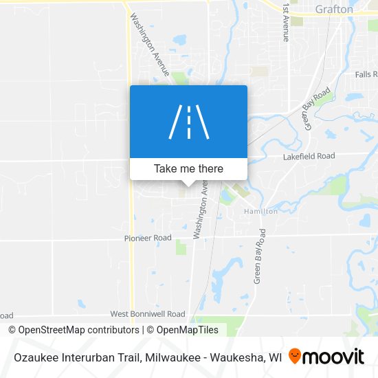 Mapa de Ozaukee Interurban Trail