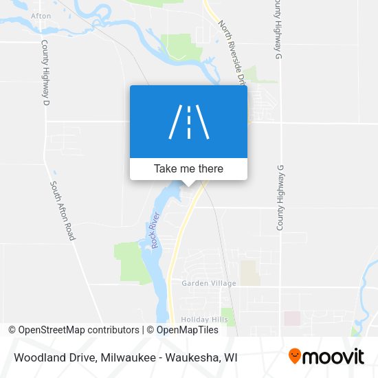 Woodland Drive map
