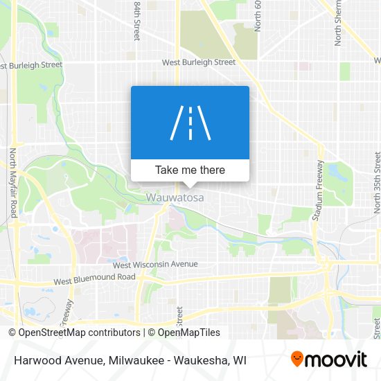 Harwood Avenue map