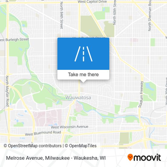 Melrose Avenue map