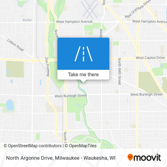 Mapa de North Argonne Drive