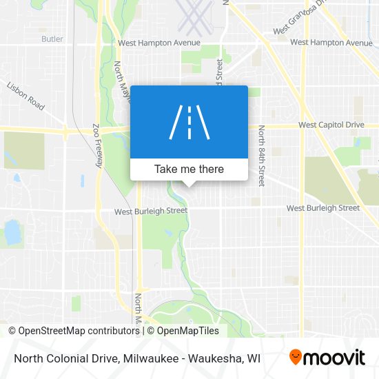 North Colonial Drive map
