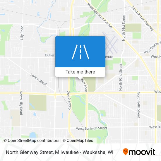 Mapa de North Glenway Street