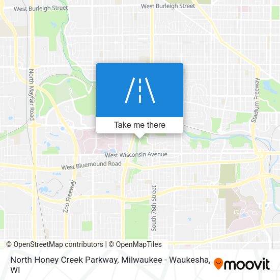 North Honey Creek Parkway map