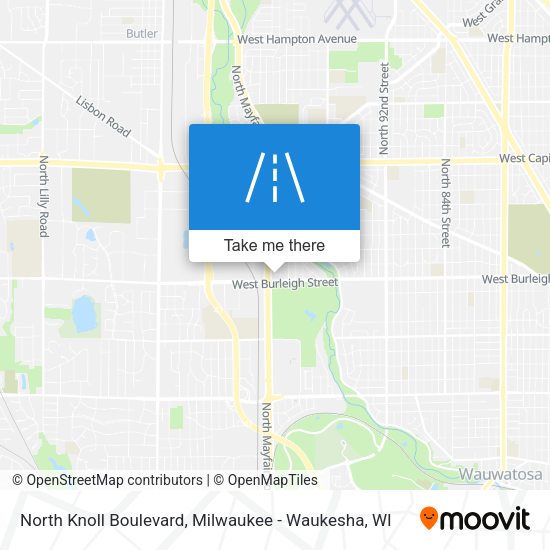 North Knoll Boulevard map