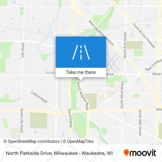 Mapa de North Parkside Drive