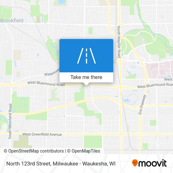 North 123rd Street map