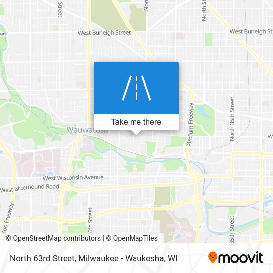 Mapa de North 63rd Street