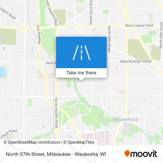 North 97th Street map