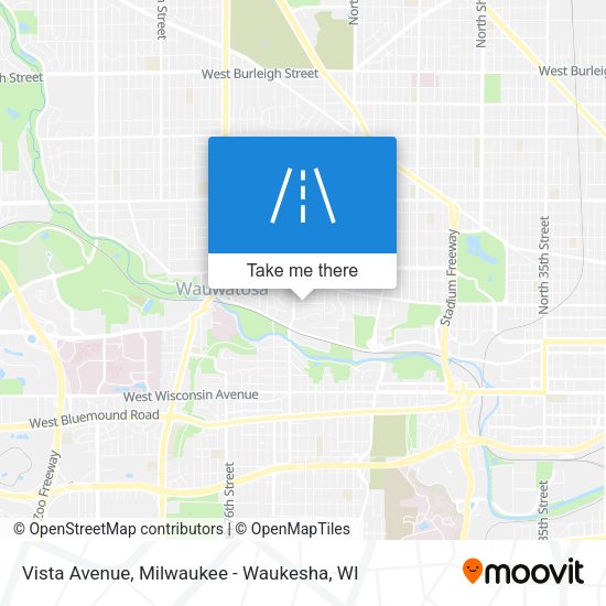 Vista Avenue map