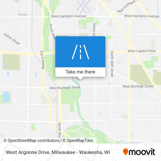 West Argonne Drive map