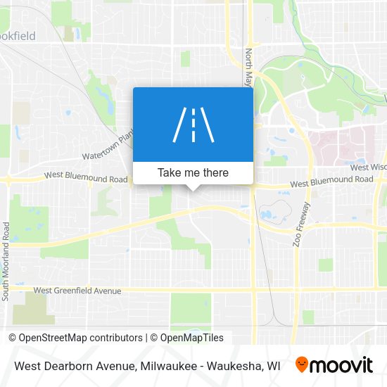 West Dearborn Avenue map
