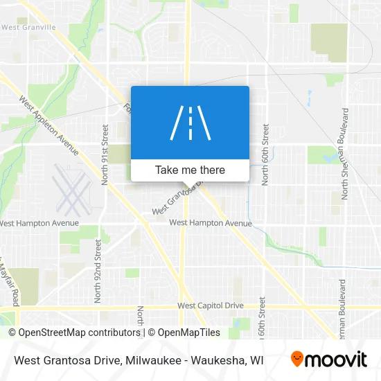 West Grantosa Drive map