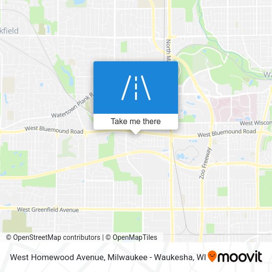 Mapa de West Homewood Avenue