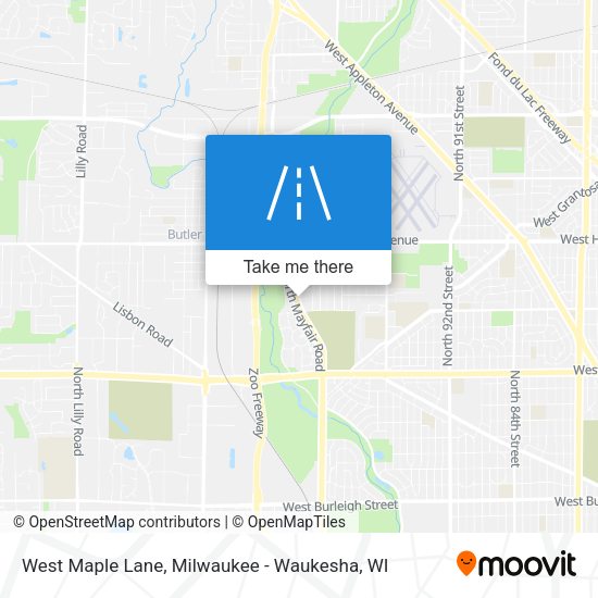 West Maple Lane map