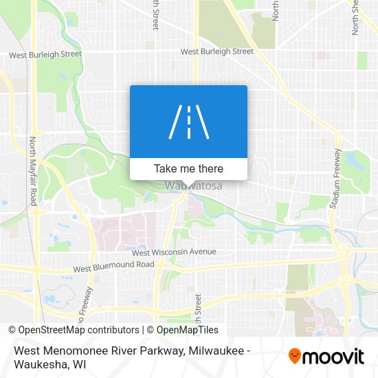 West Menomonee River Parkway map
