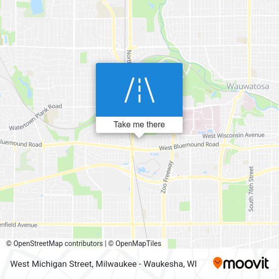 West Michigan Street map