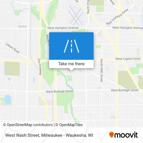 West Nash Street map