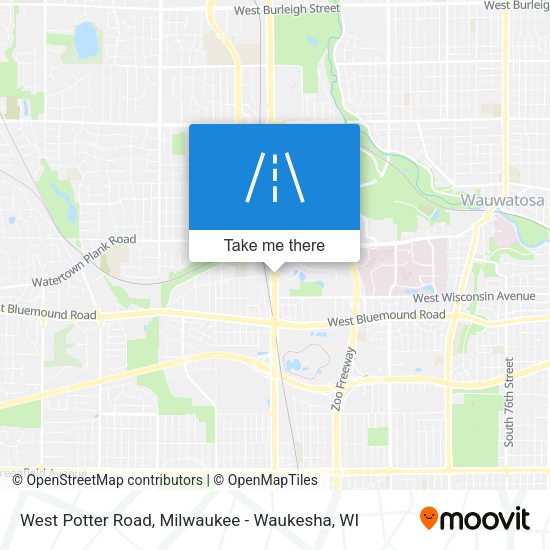 West Potter Road map
