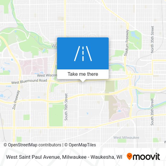 West Saint Paul Avenue map