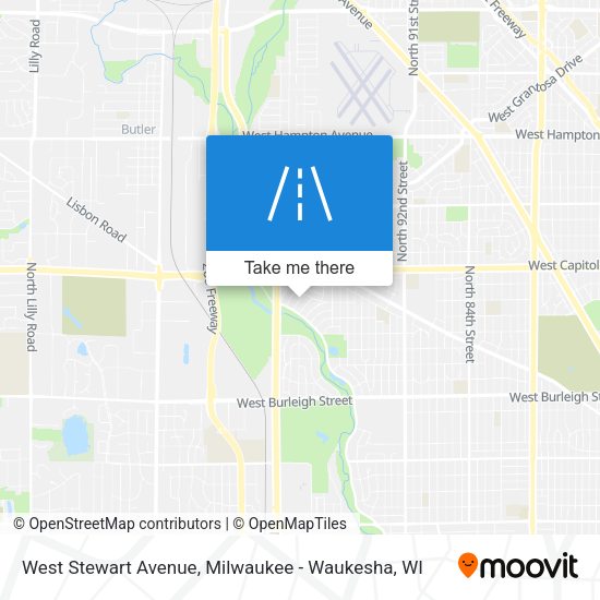 Mapa de West Stewart Avenue