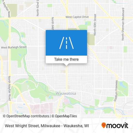 Mapa de West Wright Street