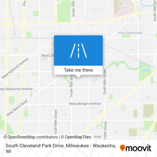 Mapa de South Cleveland Park Drive