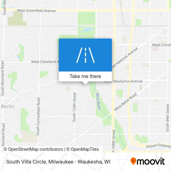 South Villa Circle map