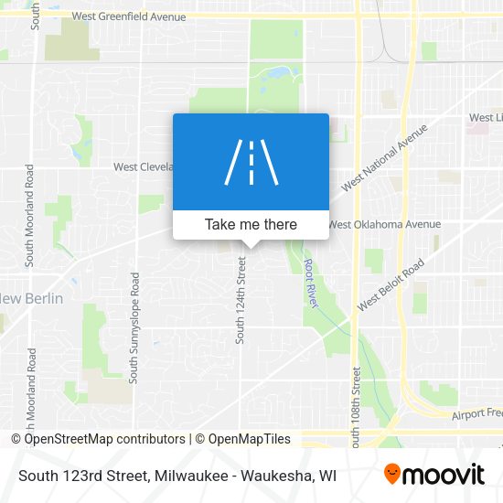 South 123rd Street map