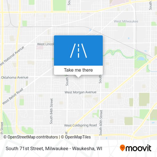 South 71st Street map