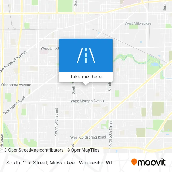 South 71st Street map