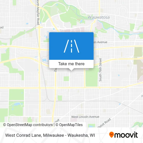 West Conrad Lane map