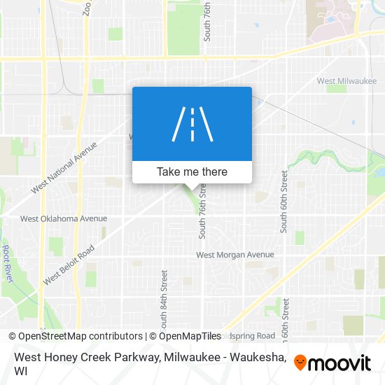 Mapa de West Honey Creek Parkway