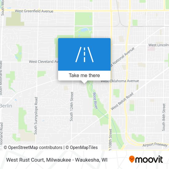 West Rust Court map