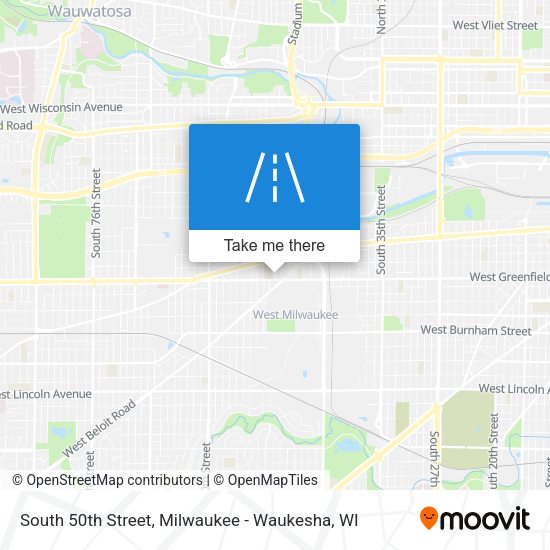 Mapa de South 50th Street