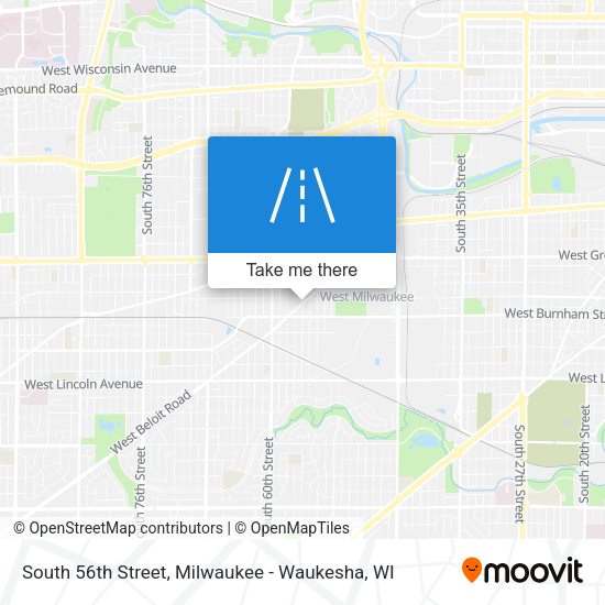 South 56th Street map