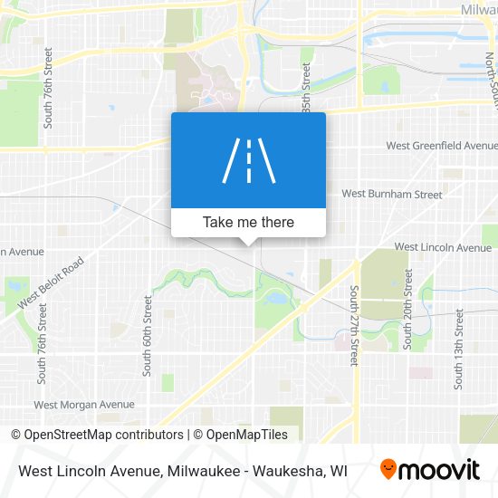 West Lincoln Avenue map