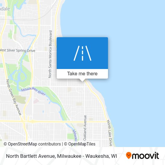 North Bartlett Avenue map