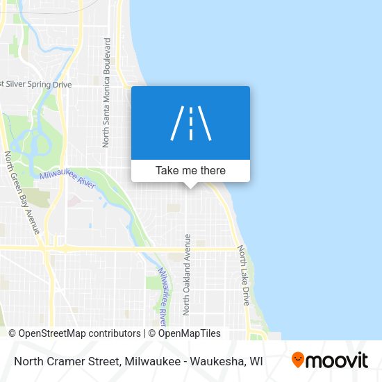 North Cramer Street map